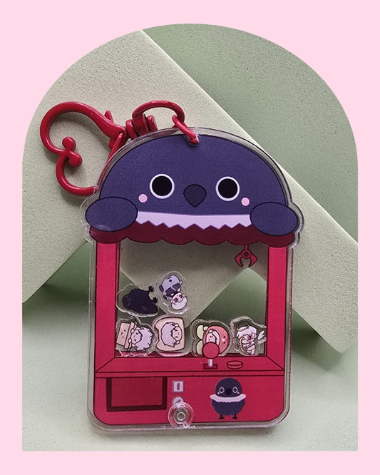 Love and Deepspace Mascot Claw Machine Shaker Keychain **Clearance**