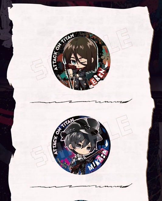 Attack On Titan Blind Badges