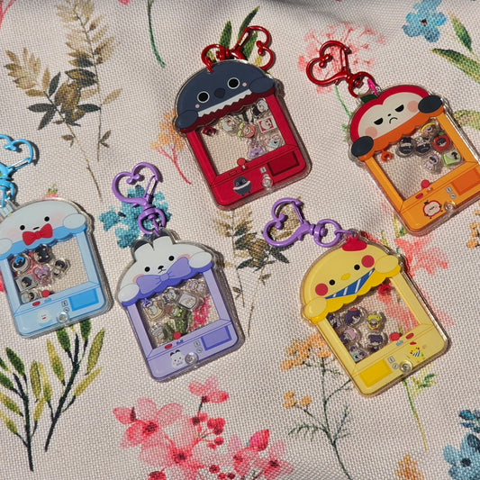 Love and Deepspace Mascot Claw Machine Shaker Keychain **Clearance**