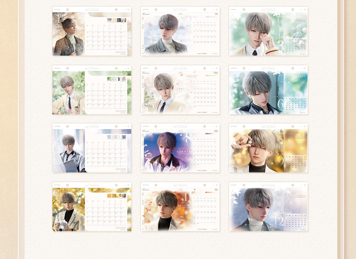 Official Love and Deepspace 2026 Desktop Calendars LADS