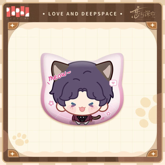 Official Love and Deepspace Cat Caretaker Plush Pins "Cat Misses You" Series