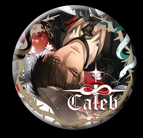 Love and Deepspace Caleb "Serpent" Fanmade Artist Authorized Badge LADS