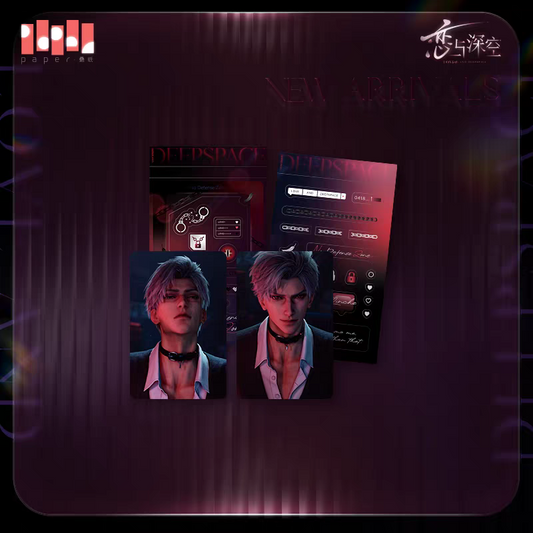 Jeu de cartes officiel de la série Love and Deepspace Heartfelt Whispers pour garçons