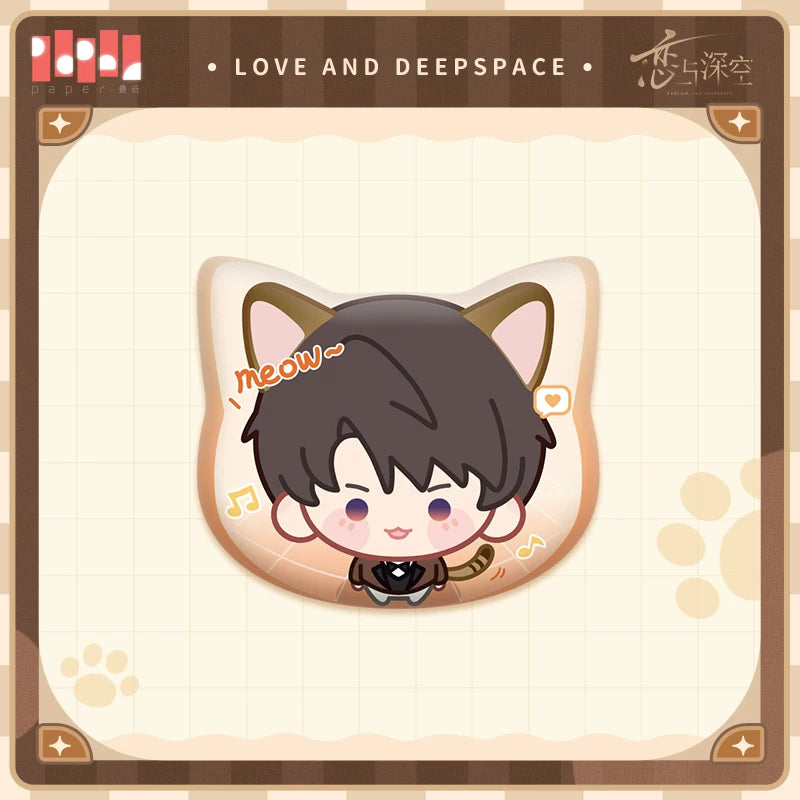 Official Love and Deepspace Cat Caretaker Plush Pins "Cat Misses You" Series