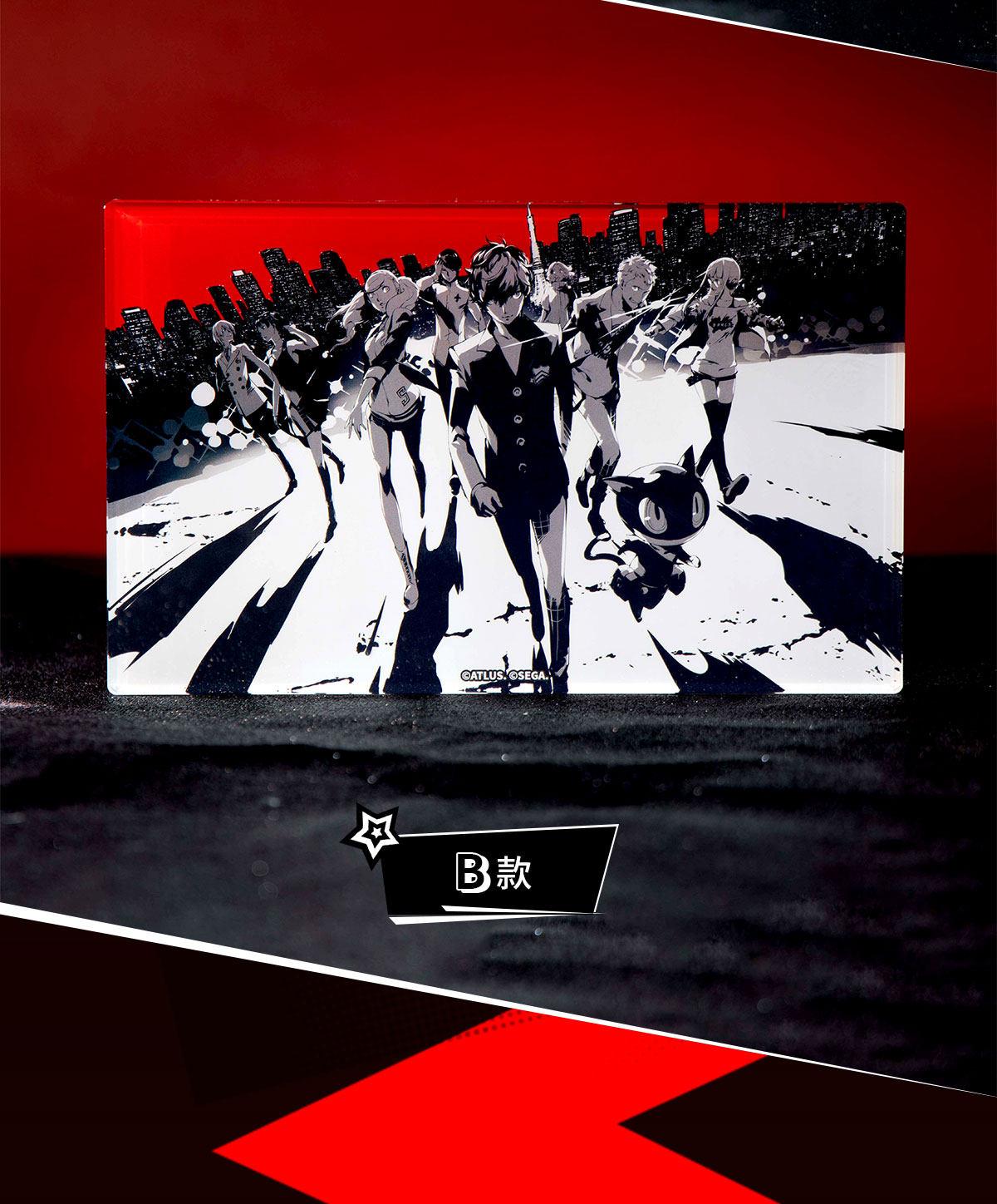 Official SEGA Persona 5 Extra Thick Acrylic Block ATLUS