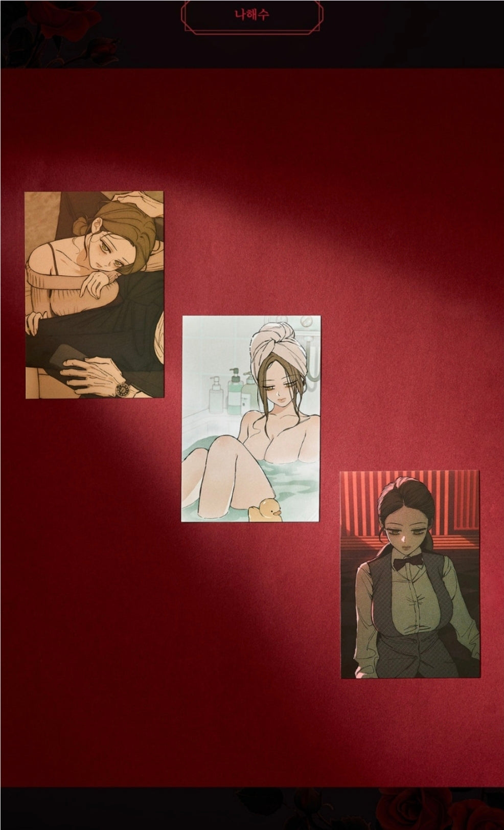 Official Naver Webtoon Tears on a Withered Flower Postcard Set (19+)