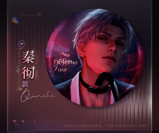 Insigne officiel en métal de la série Love and Deepspace Heartfelt Whispers pour garçons