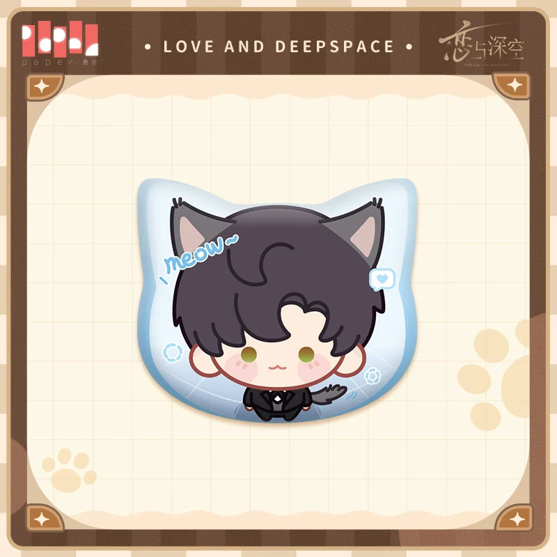 Official Love and Deepspace Cat Caretaker Plush Pins "Cat Misses You" Series