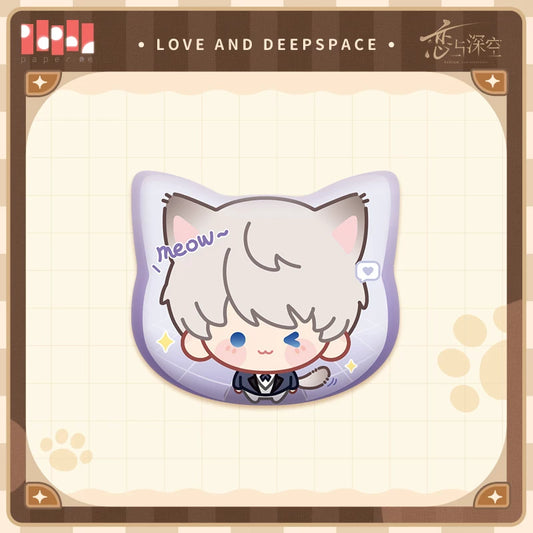 Official Love and Deepspace Cat Caretaker Plush Pins "Cat Misses You" Series