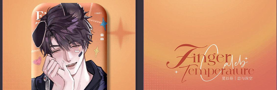 Love and Deepspace Caleb "Finger Temperature" Fanmade Artist Authorized Badge LADS