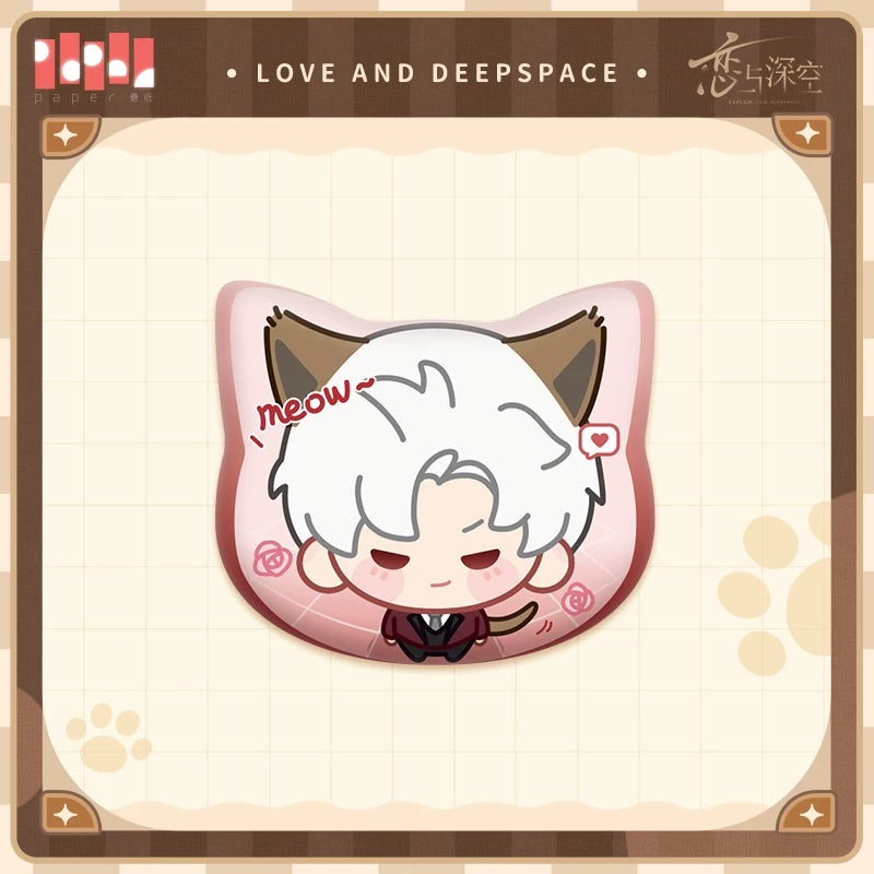 Official Love and Deepspace Cat Caretaker Plush Pins "Cat Misses You" Series