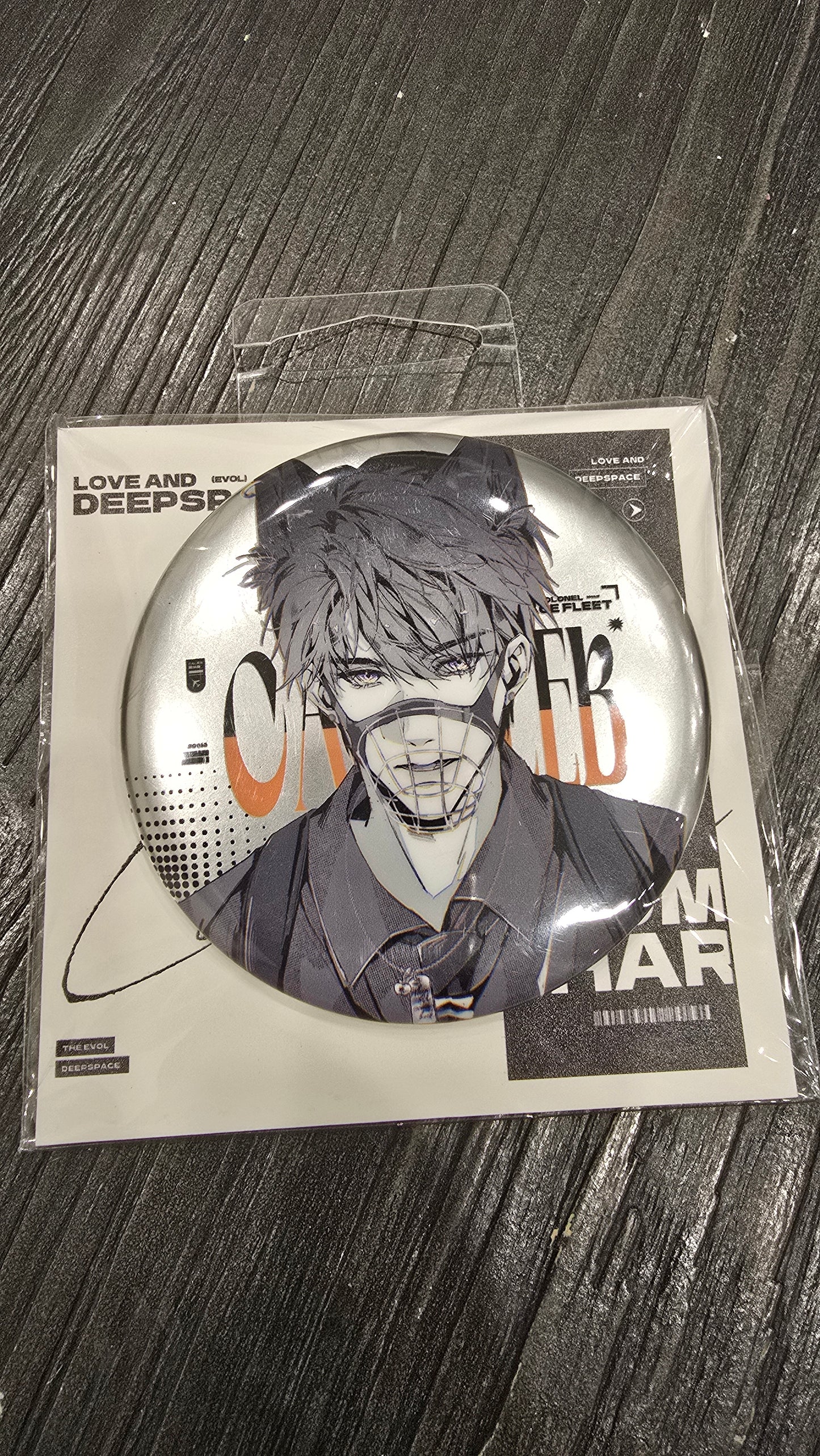 Love and Deepspace Caleb "Lumi Charm" Fanmade Artist Authorized Round Badge LADS